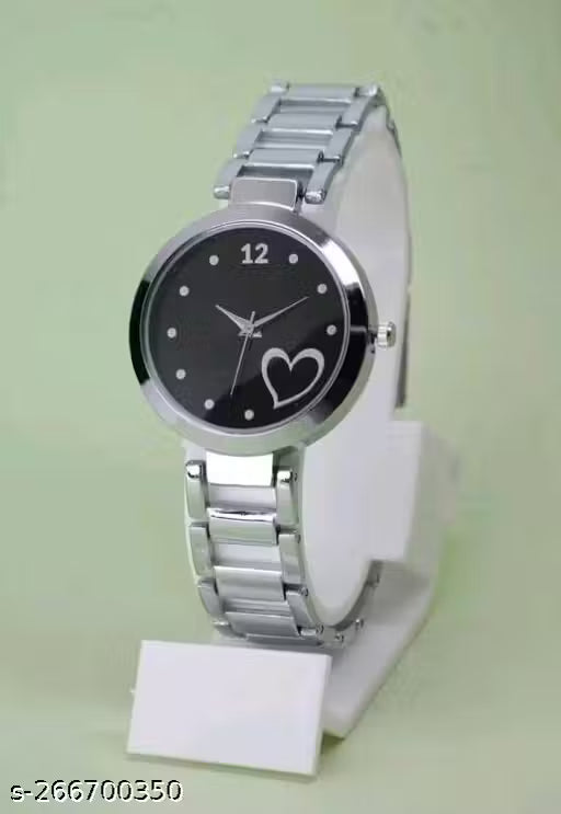 Best Heart Designer Round Case Dial Attractive Metal Belt Women Analog Watches for Girls