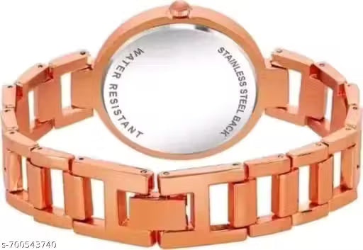 Women Rosegold Metal Analog Watch With Breaclet Combo girls watches bracelet combo